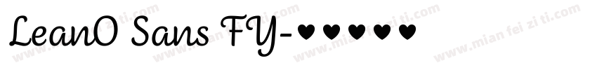 LeanO Sans FY字体转换